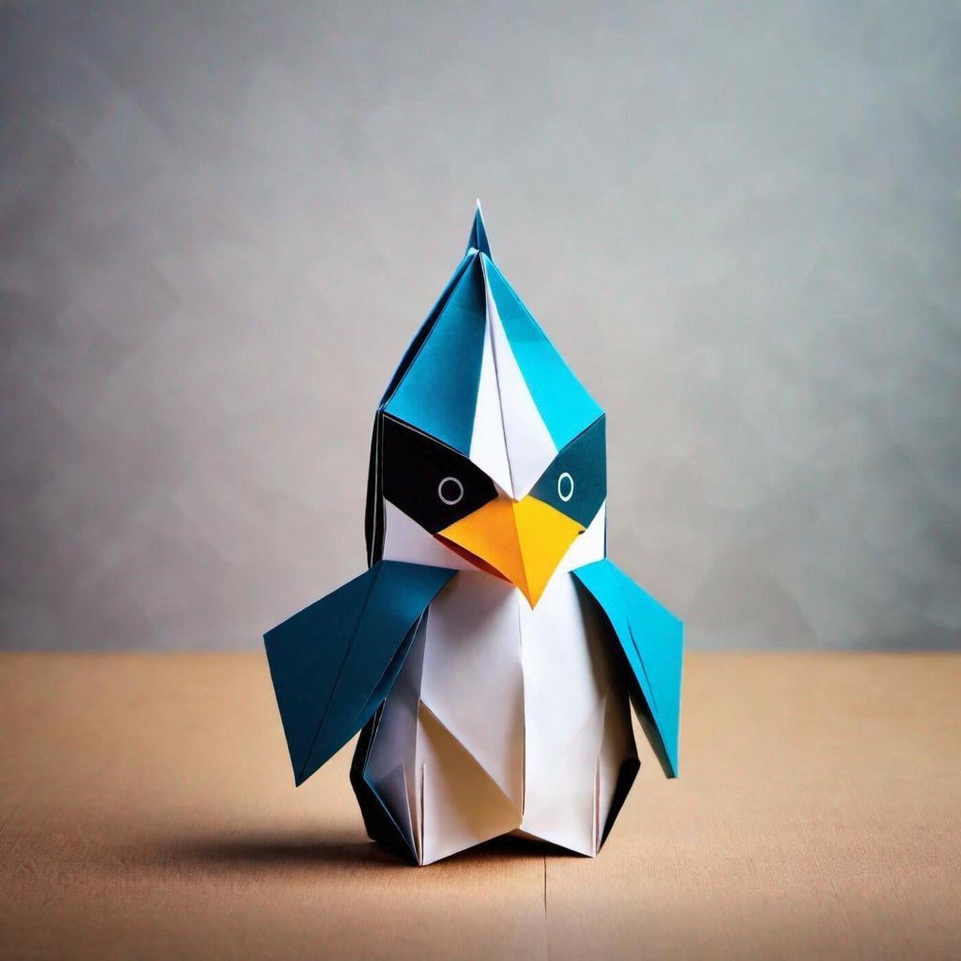 Origami penguin