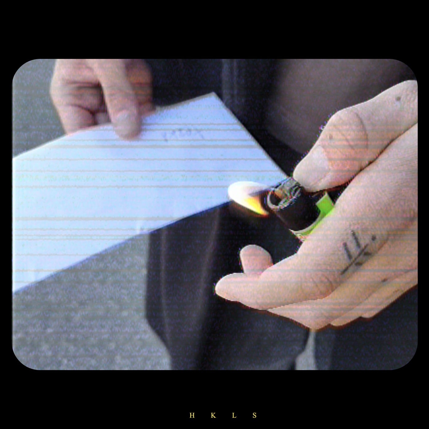 A burned letter dissolving in the wind