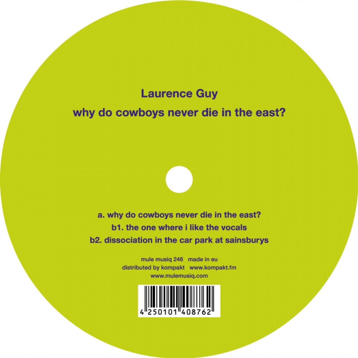 Laurence Guy/why Do Cowboys Never Die In The East?