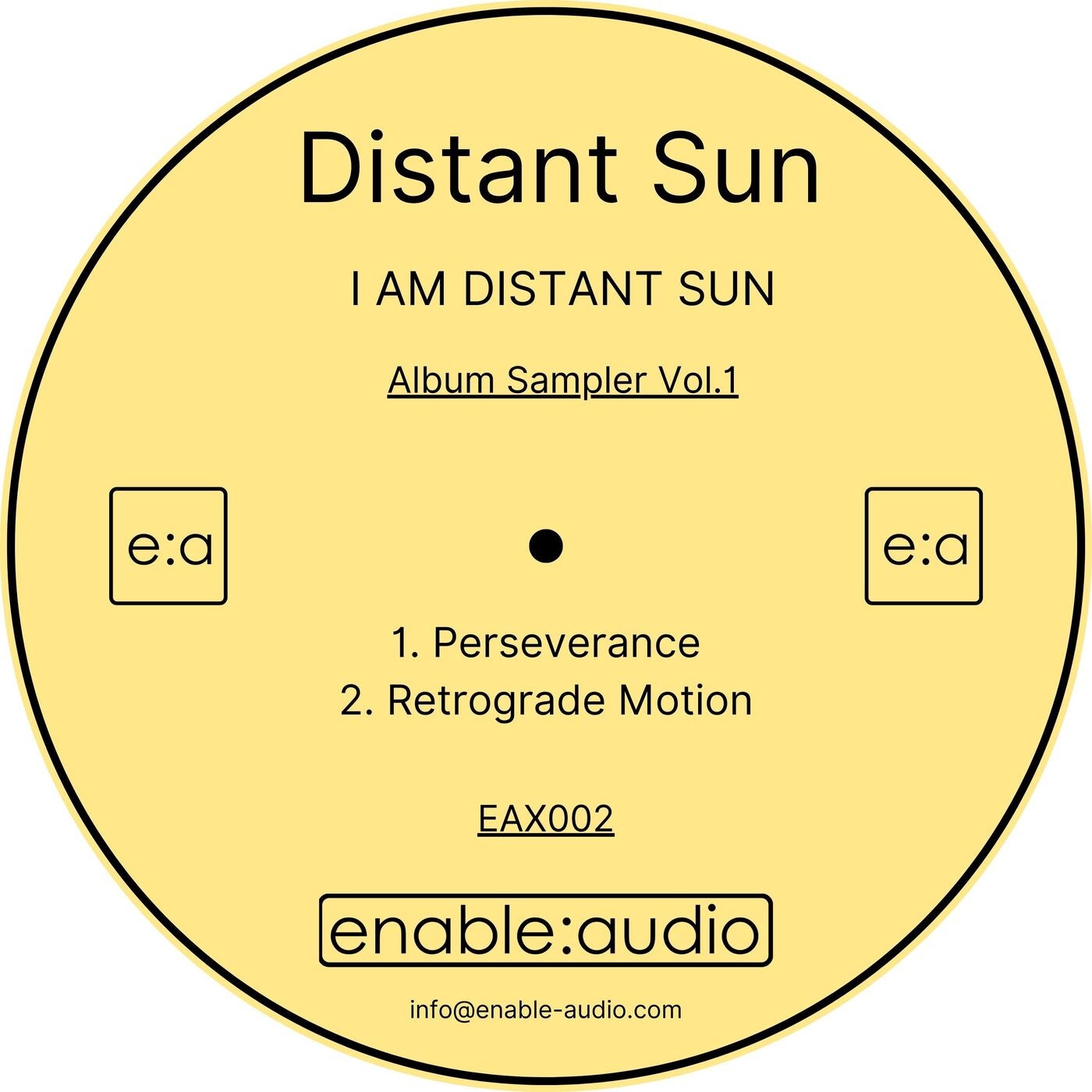 I Am Distant Sun, Album Sampler, Vol. 1