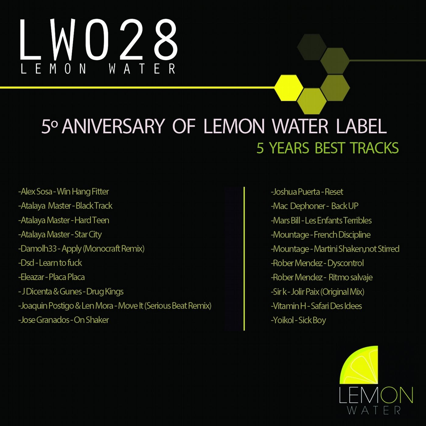 5th Anniversary of Lemon Water Label: 5 Years Best Tracks
