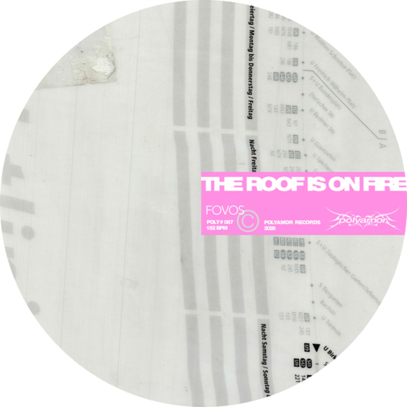 FOVOS - The Roof Is On Fire album artwork