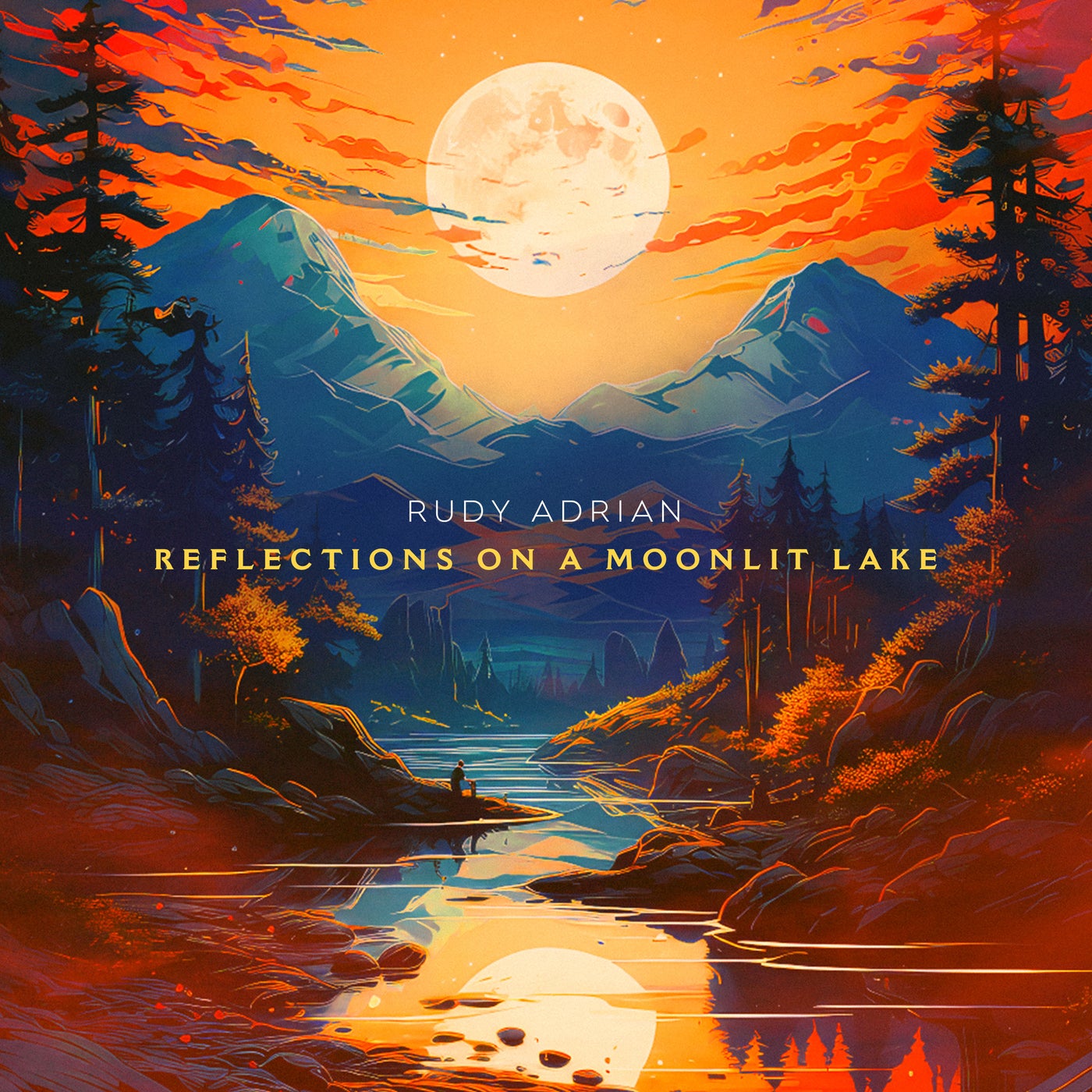 Reflections On A Moonlit Lake