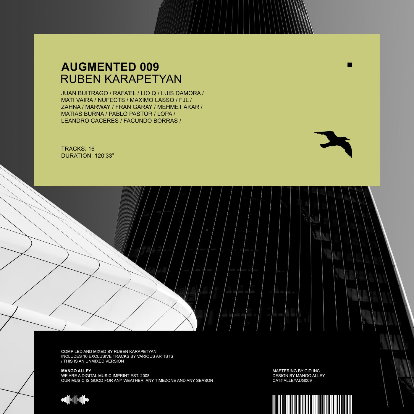 VA – Augmented 009 / Ruben Karapetyan ALLEYAUG009 VA – Augmented 009 / Ruben Karapetyan ALLEYAUG009