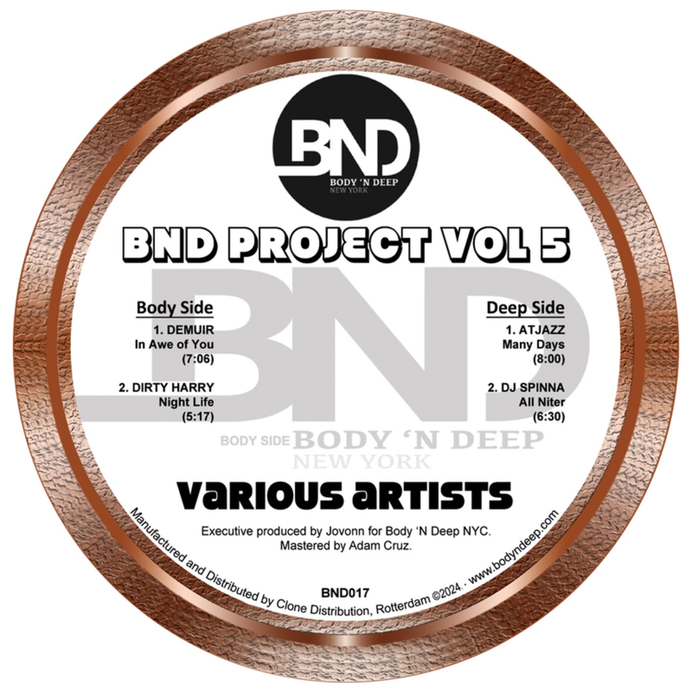 Demuir, Dirty Harry, Atjazz, DJ Spinna / BND Project Vol. 5 Demuir, Dirty Harry, Atjazz, DJ Spinna / BND Project Vol. 5