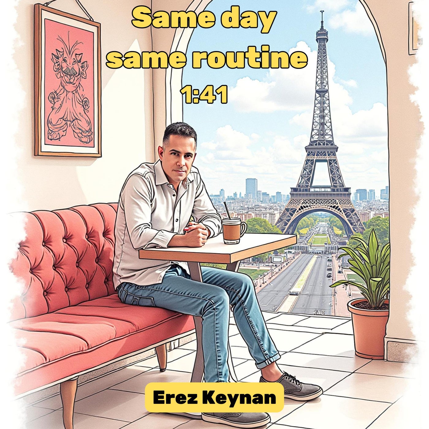 Same day same routine (Parisian cafe)