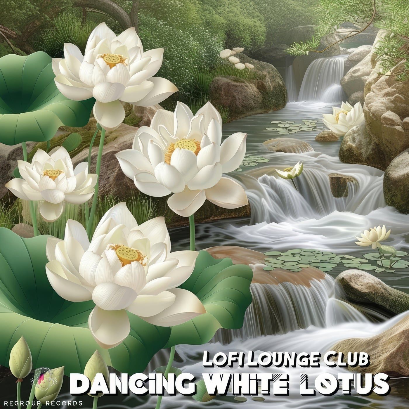 Dancing white lotus