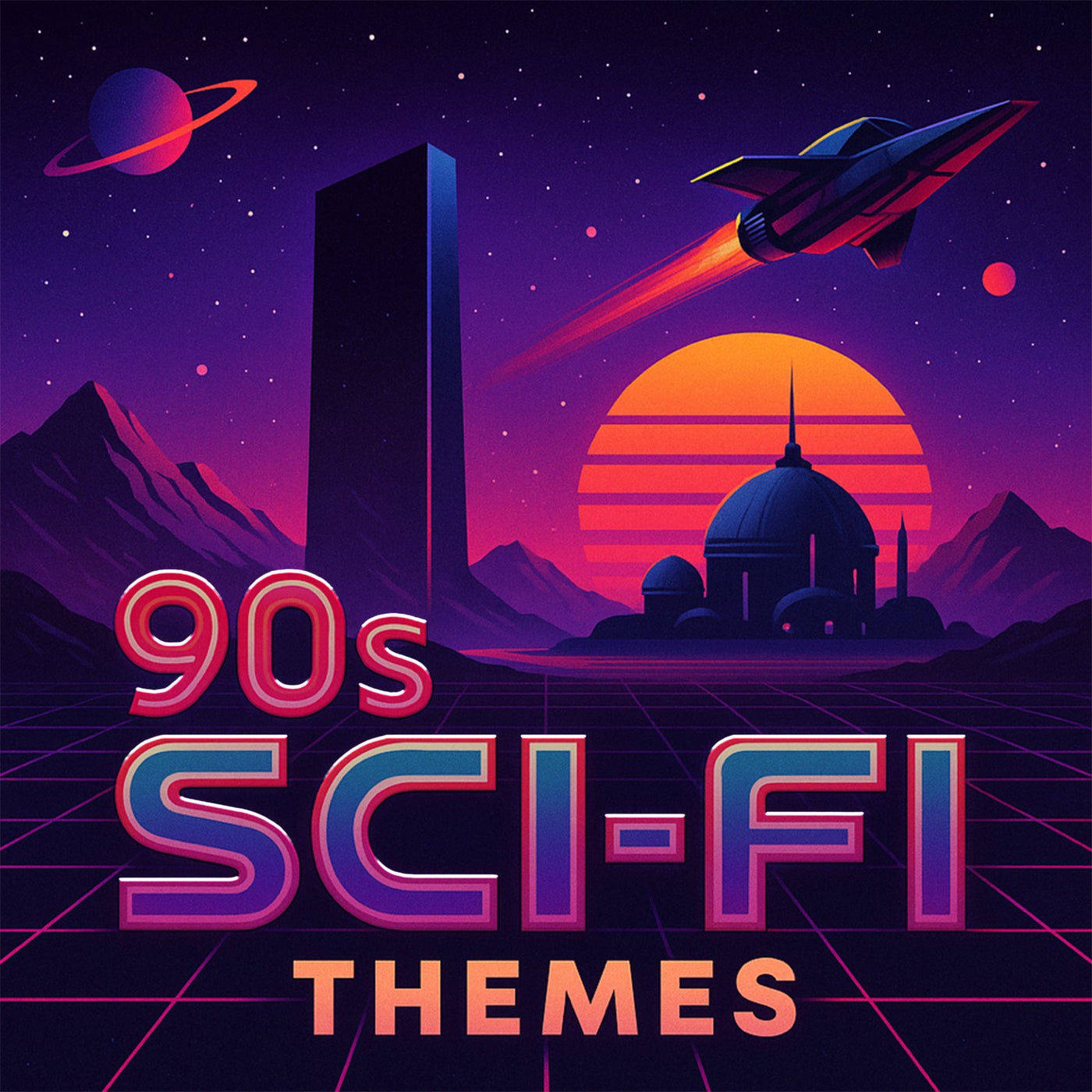 Cover art for 90s Sci-Fi Themes