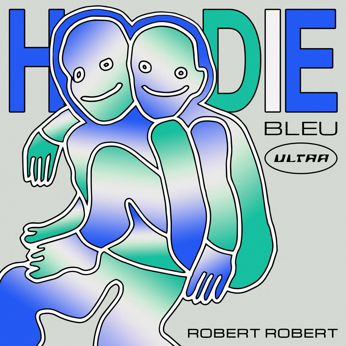 Hoodie bleu ultra