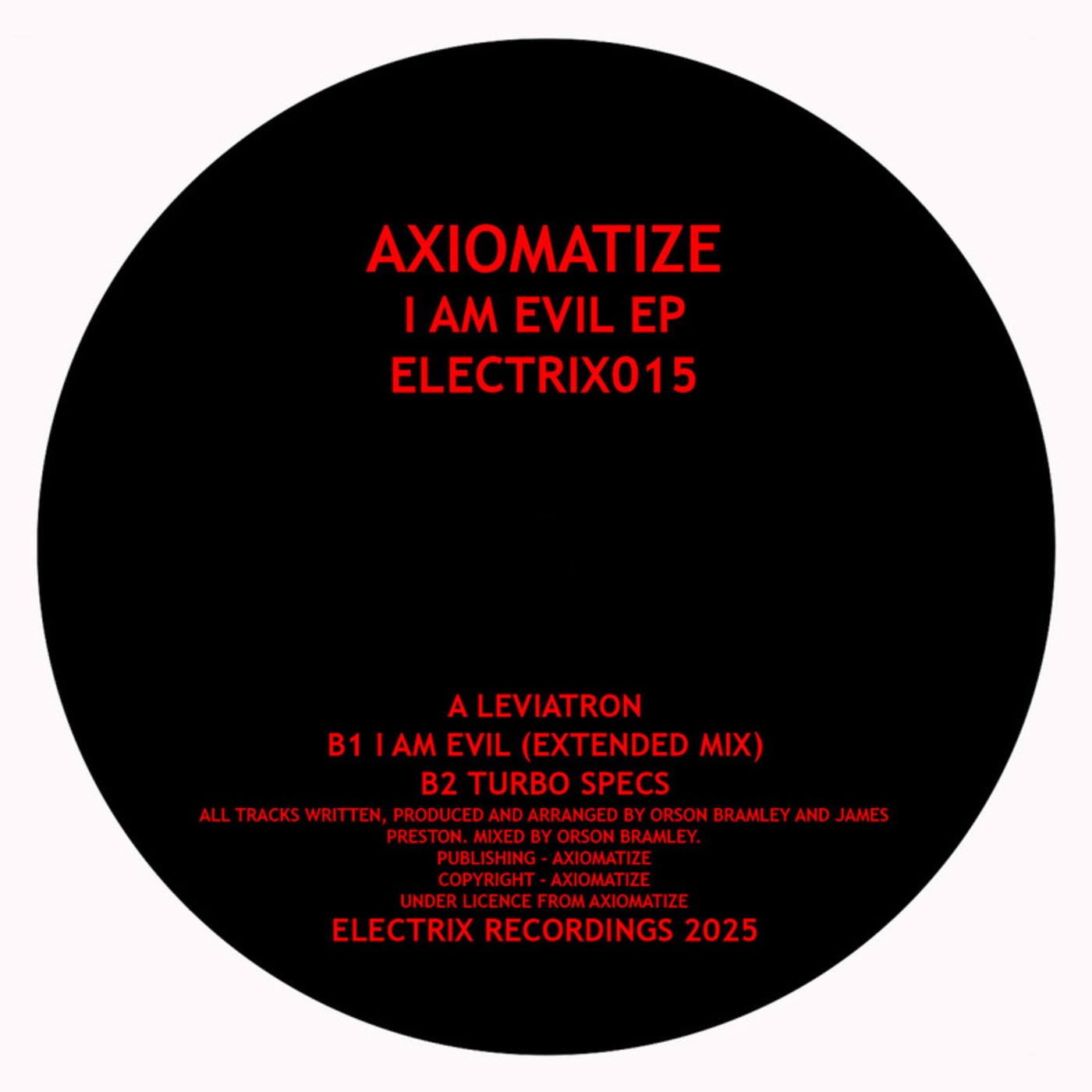 Cover art for I Am Evil EP