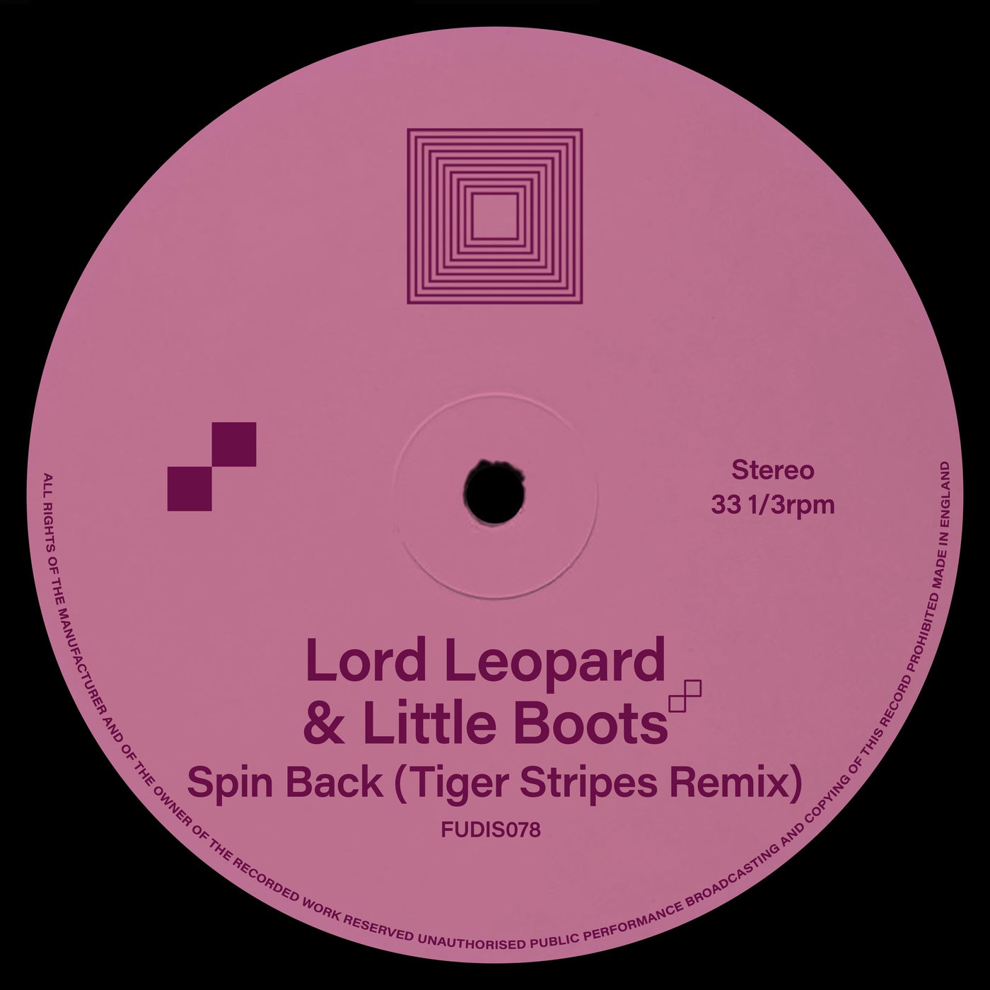 Cover art for Spin Back (Tiger Stripes Remix)