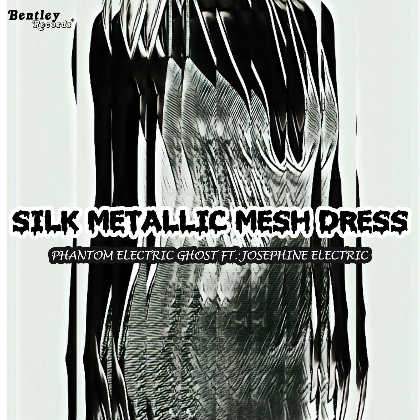 Silk Metallic Mesh Dress