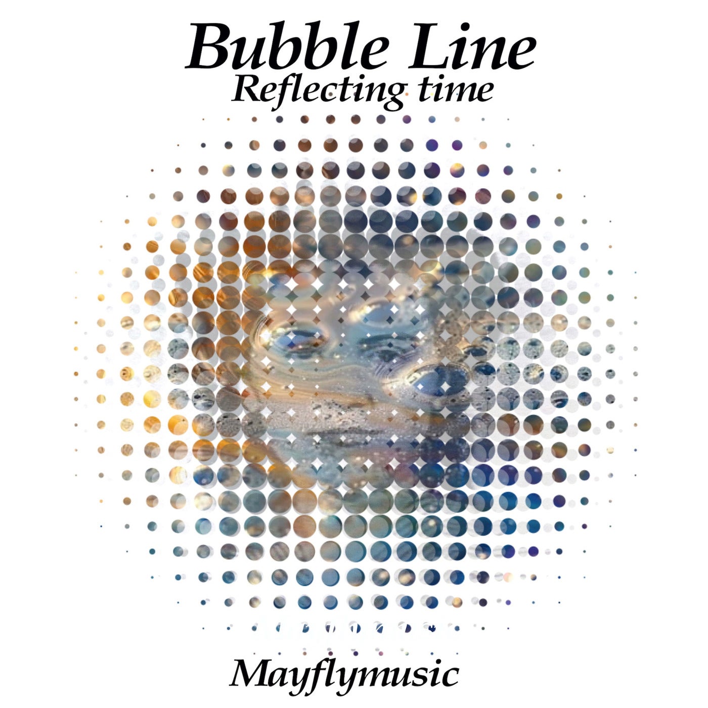Bubble Line Reflecting Time