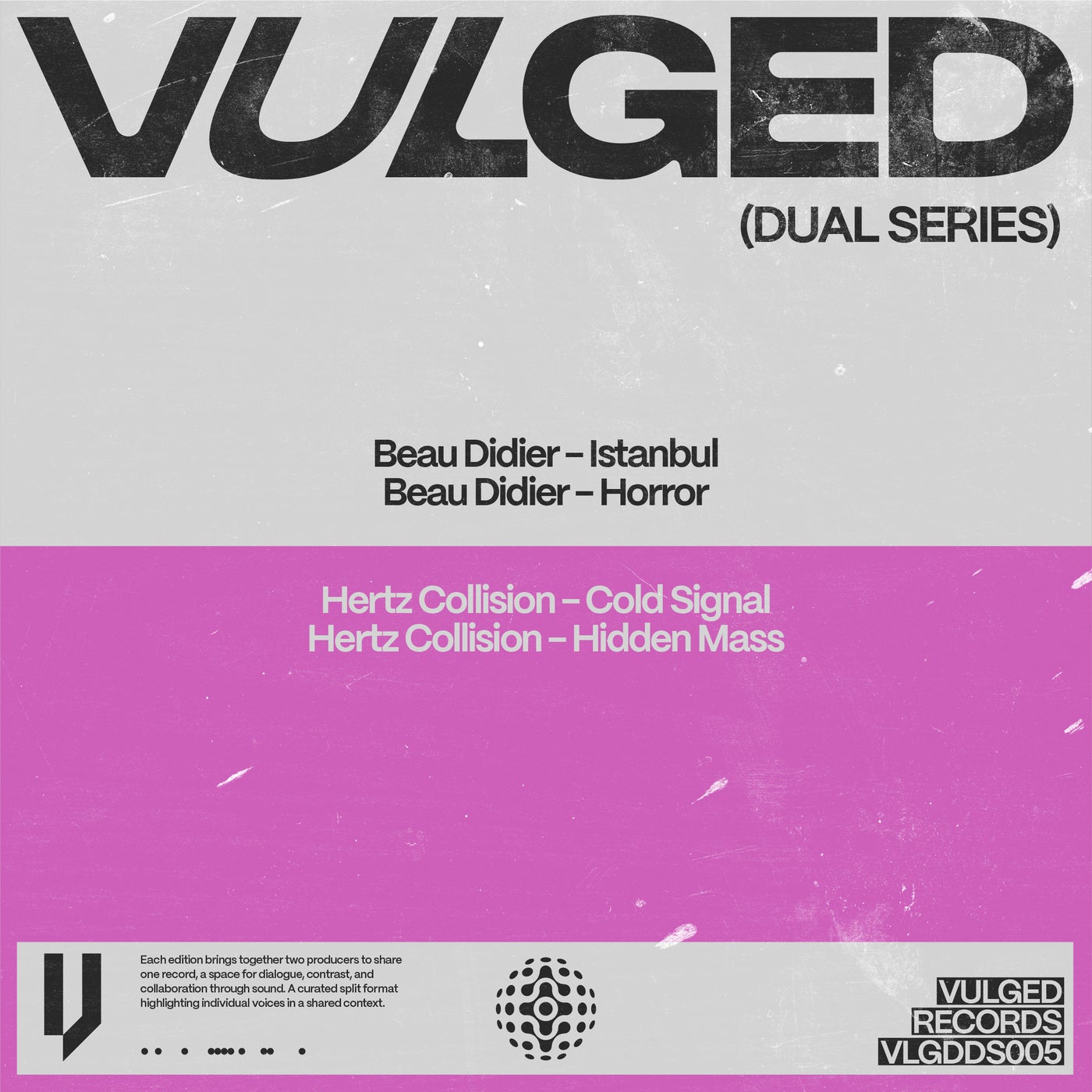 Hertz Collision, Beau Didier – Vulged Records Dual Series 005 VLGDDS005 Hertz Collision, Beau Didier – Vulged Records Dual Series 005 VLGDDS005