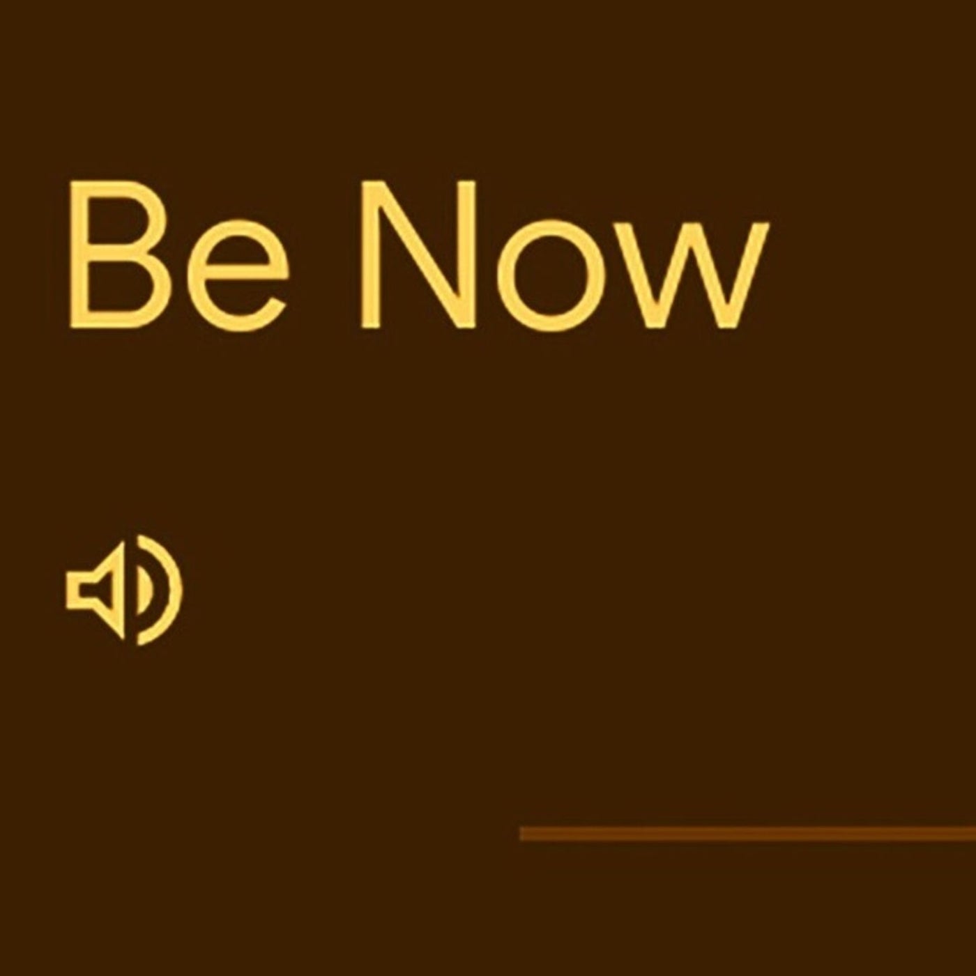 Be Now (Radio Edit)