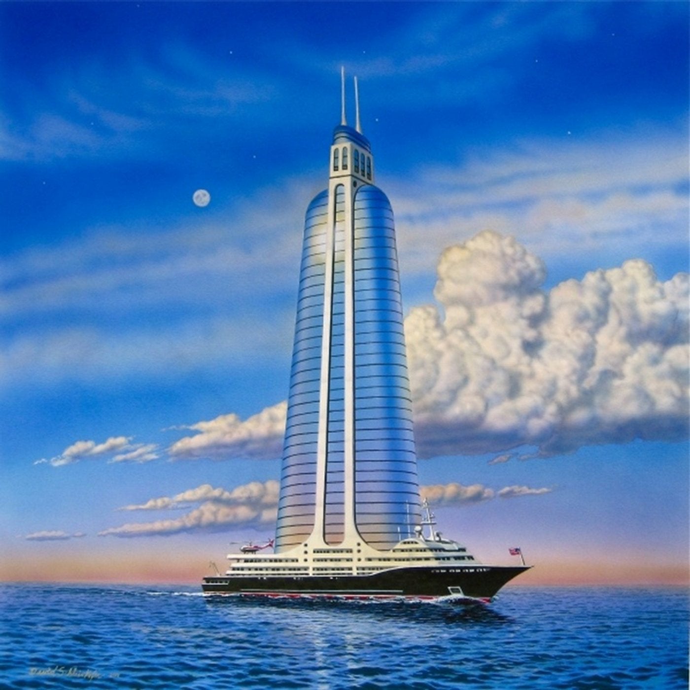Skyscraper on a Megayacht