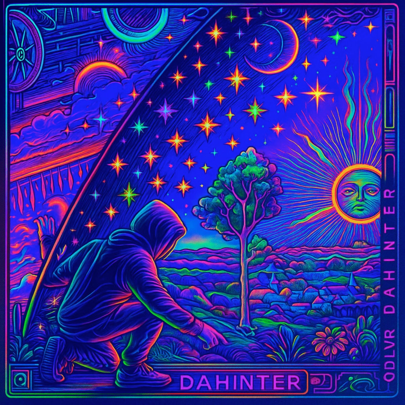 Dahinter