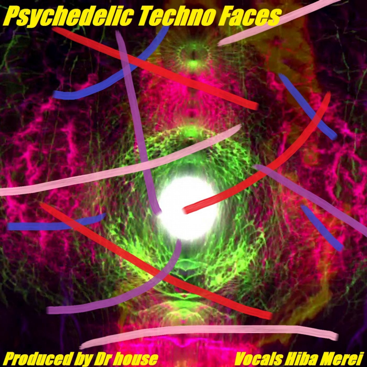 Psychedelic Techno Faces