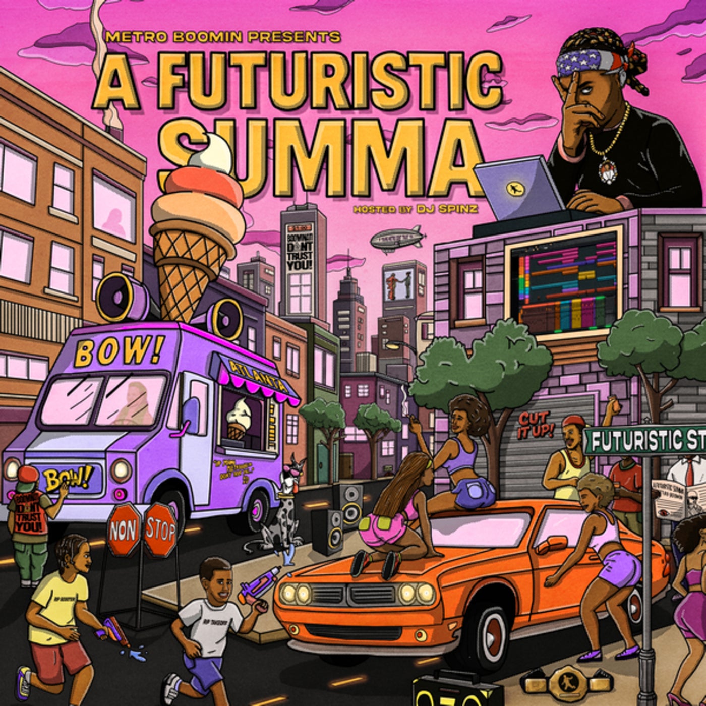 Cover art for Metro Boomin Presents: A Futuristic Summa (Hosted by DJ Spinz)