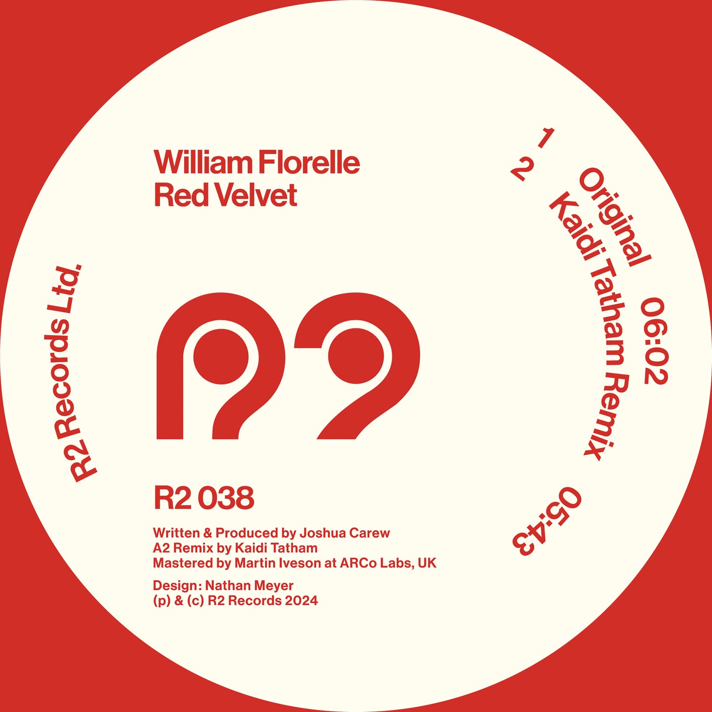 William Florelle –  Red Velvet [R2 Records]