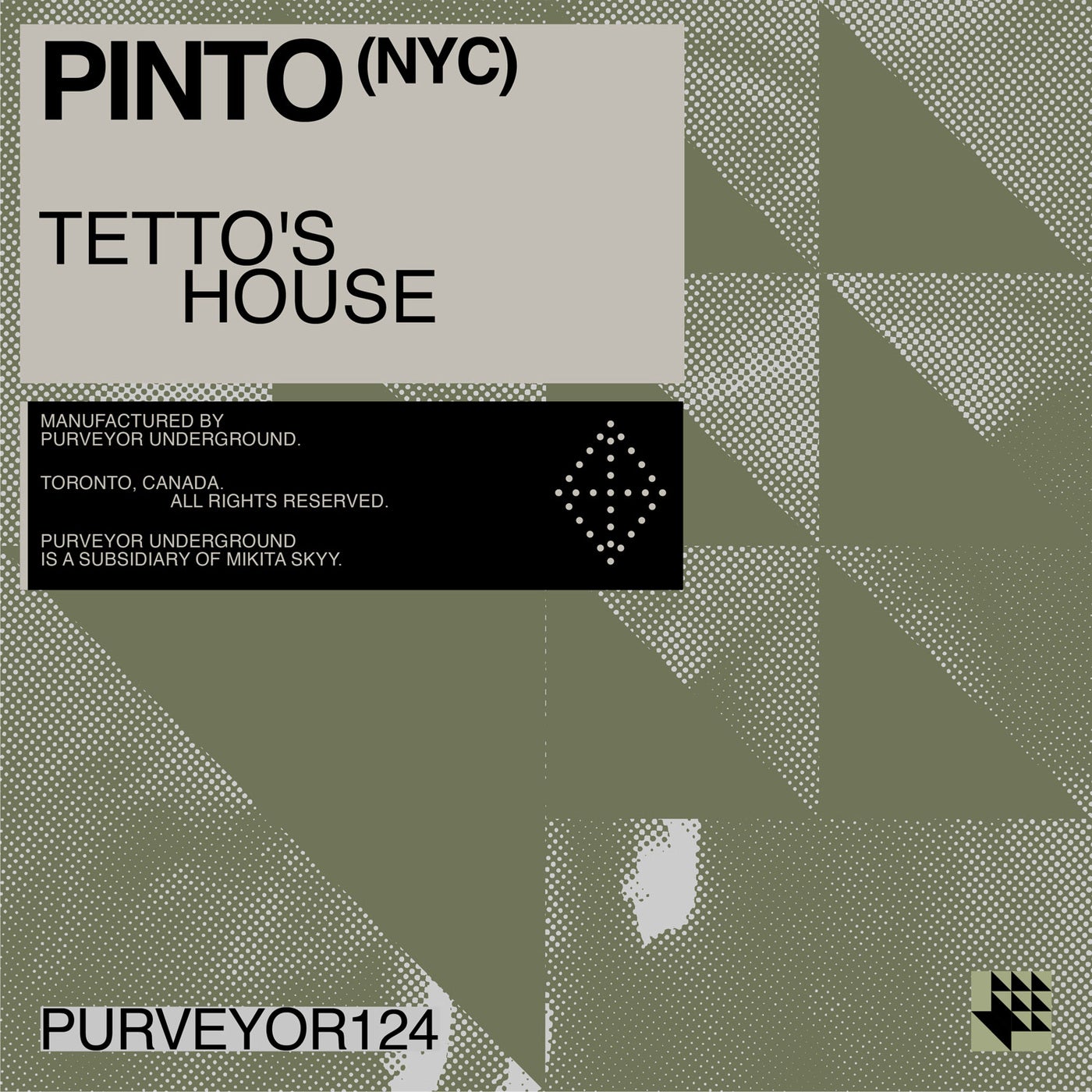 Pinto (NYC) – Tetto&apos;s House [Purveyor Underground]