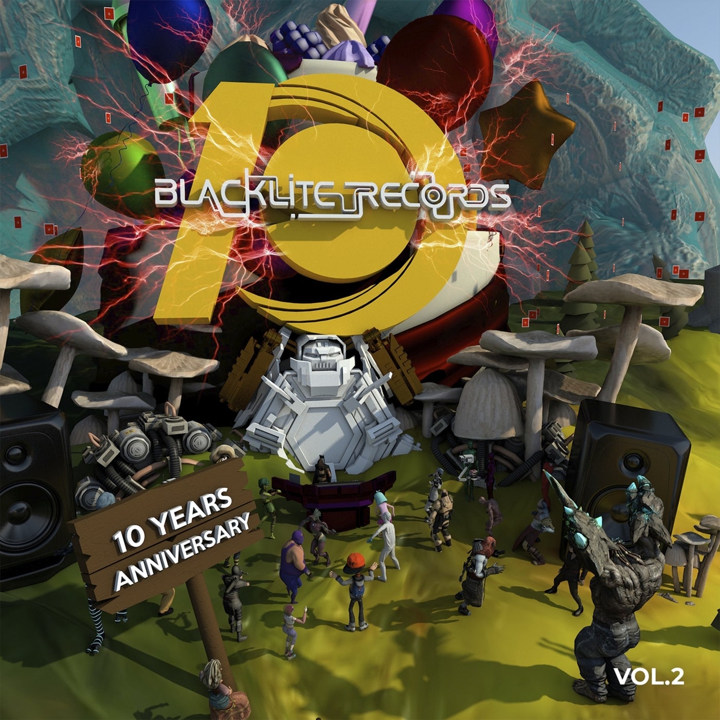 Cover art for Blacklite Records 10 Years Anniversary, Vol. 2