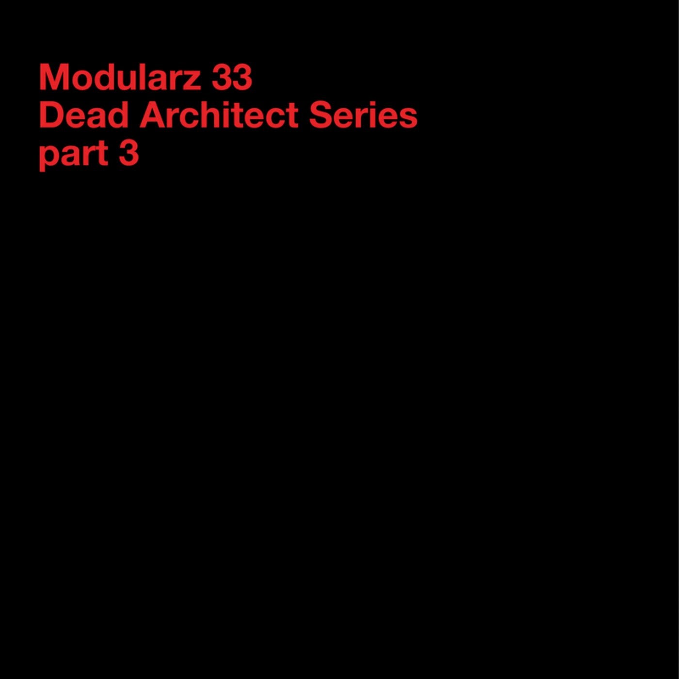 Dead Architect Series - Part 3