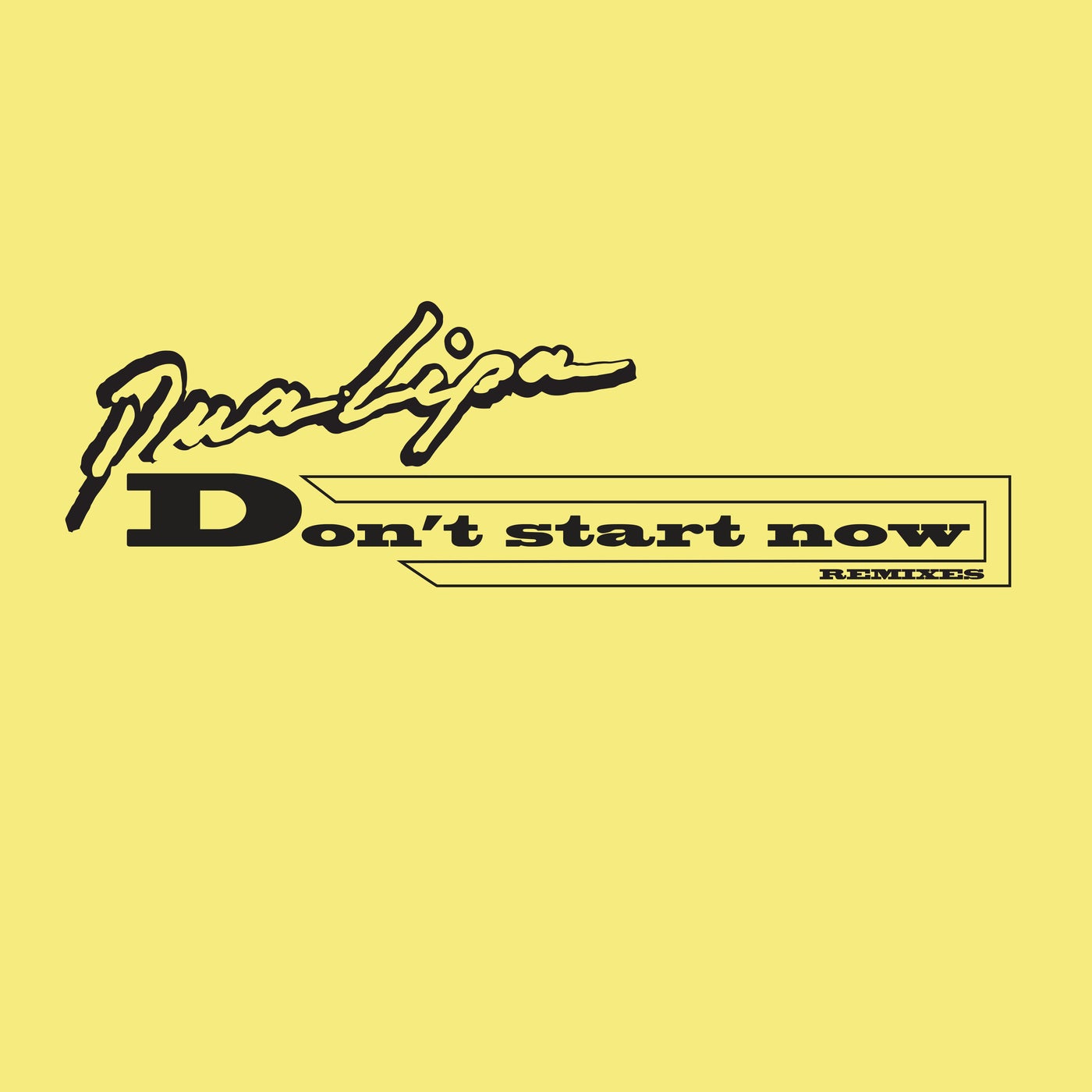 Cover art for Don't Start Now (Remixes)