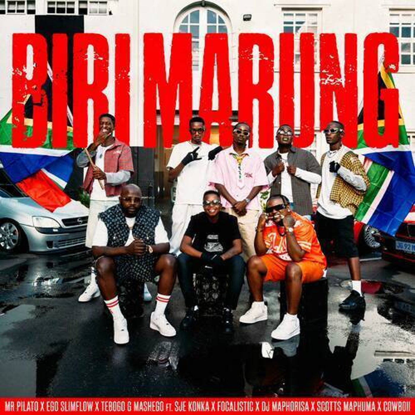 Mr Pilato, Ego Slimflow & Tebogo G Mashego - Biri Marung (feat. Sje Konka, Focalistic, DJ Maphorisa, Scotts Maphuma & CowBoii) album artwork
