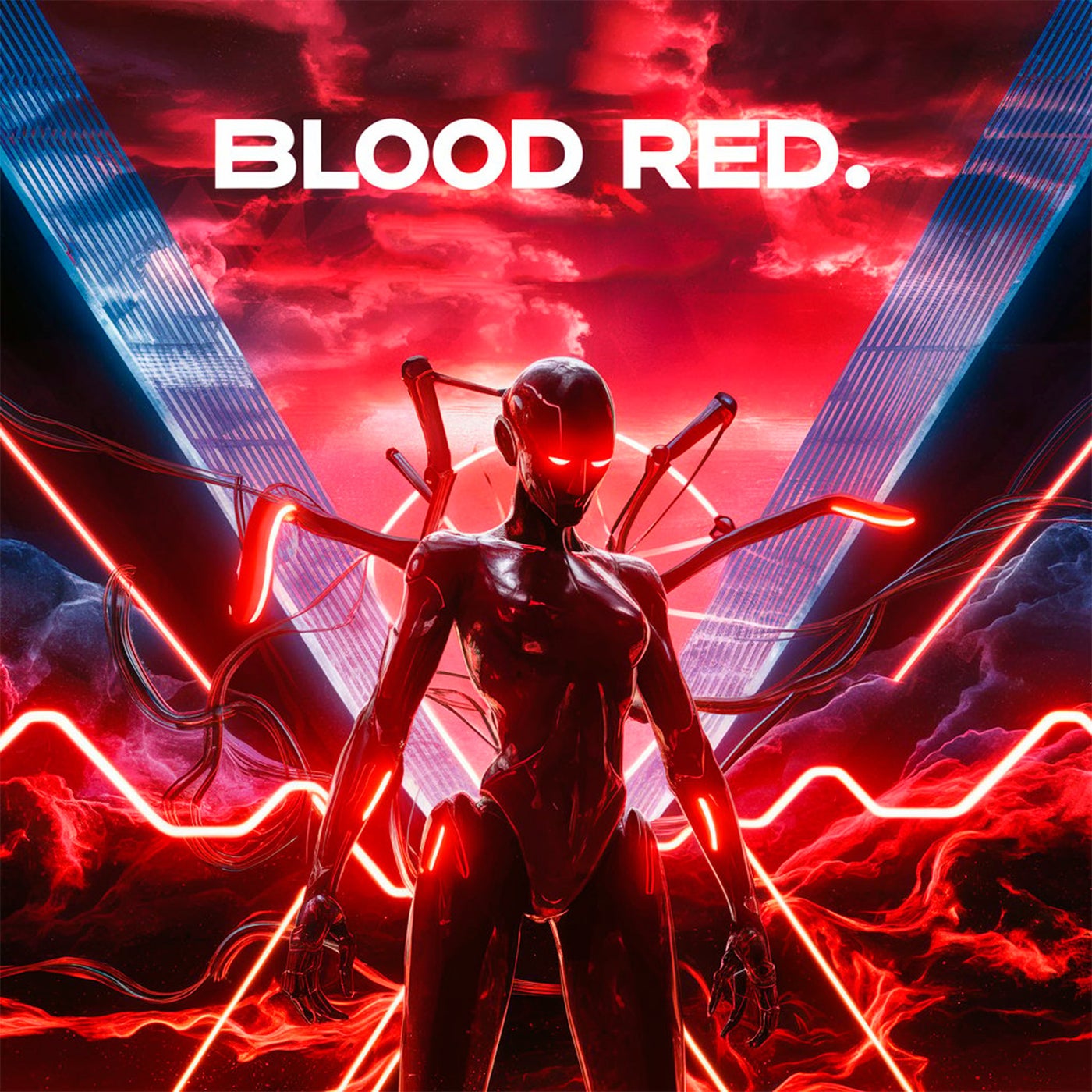blood red
