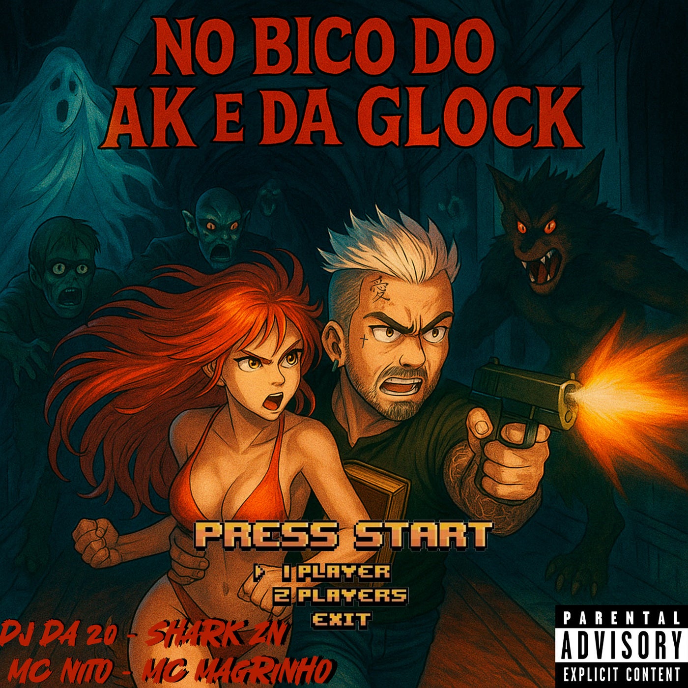 No bico do ak e da glock