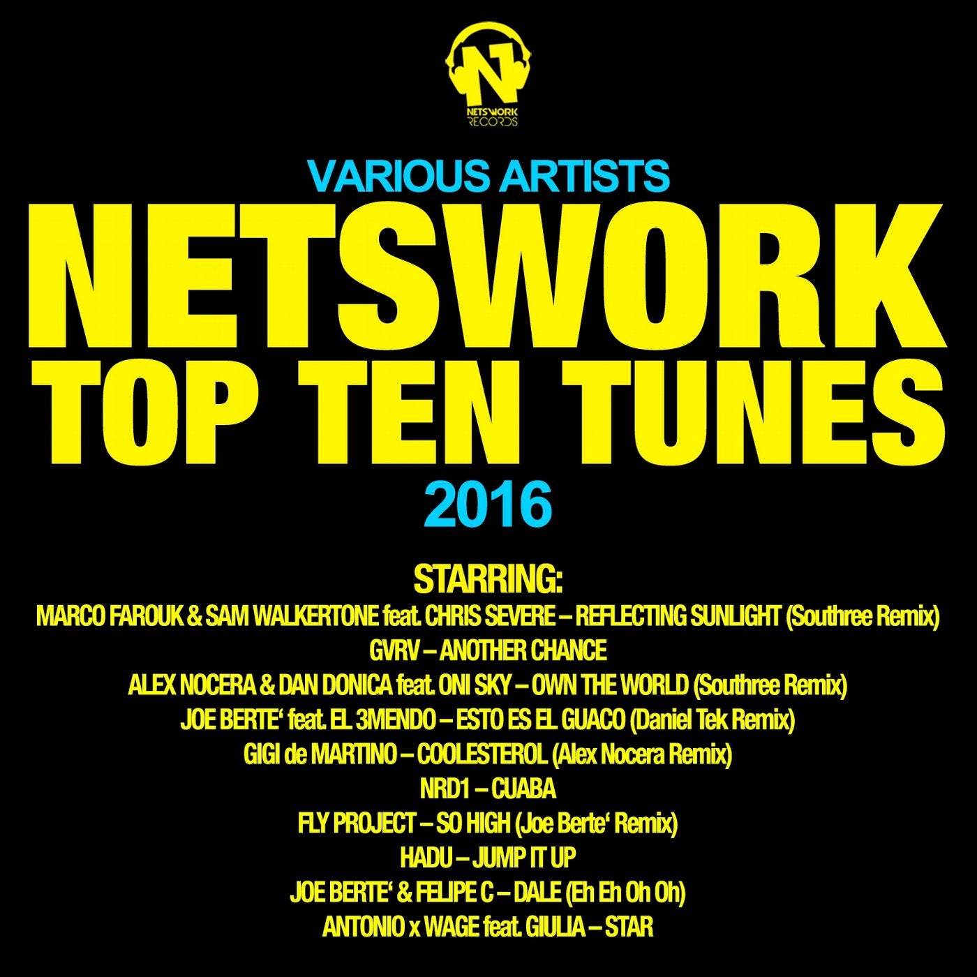 Netswork Top Ten Tunes 2016