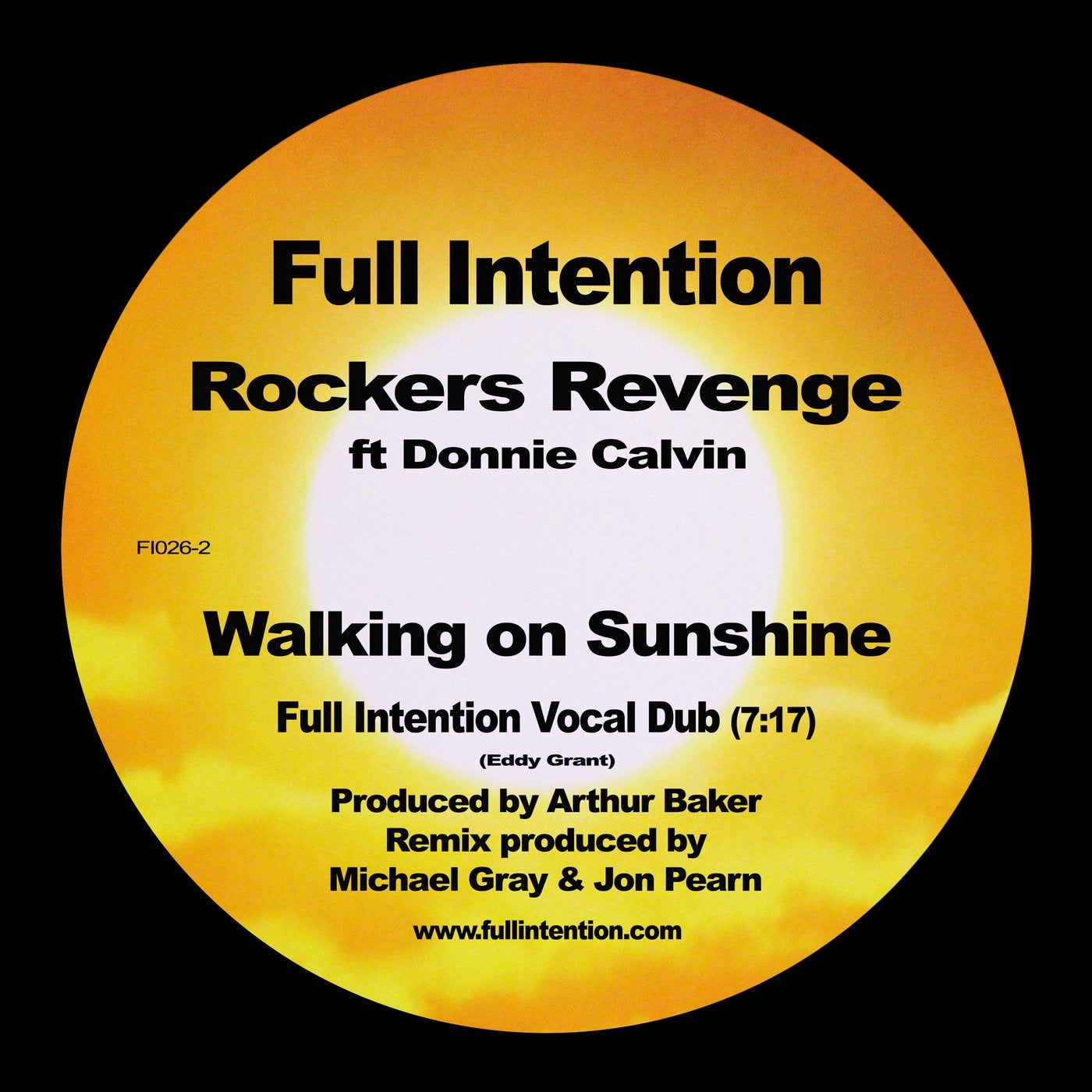 Walking On Sunshine - Full Intention Vocal Dub