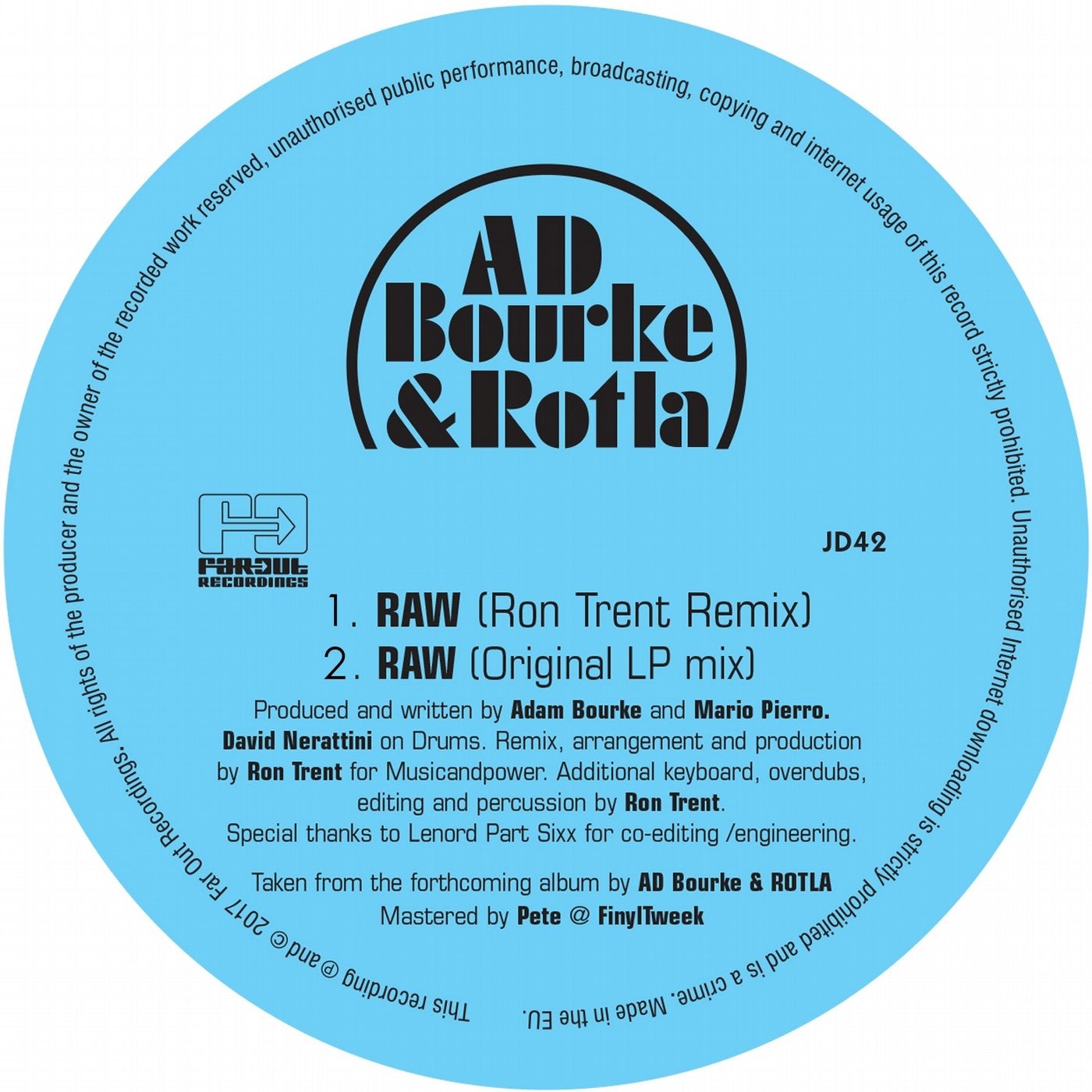 Raw (Including Ron Trent Remix)