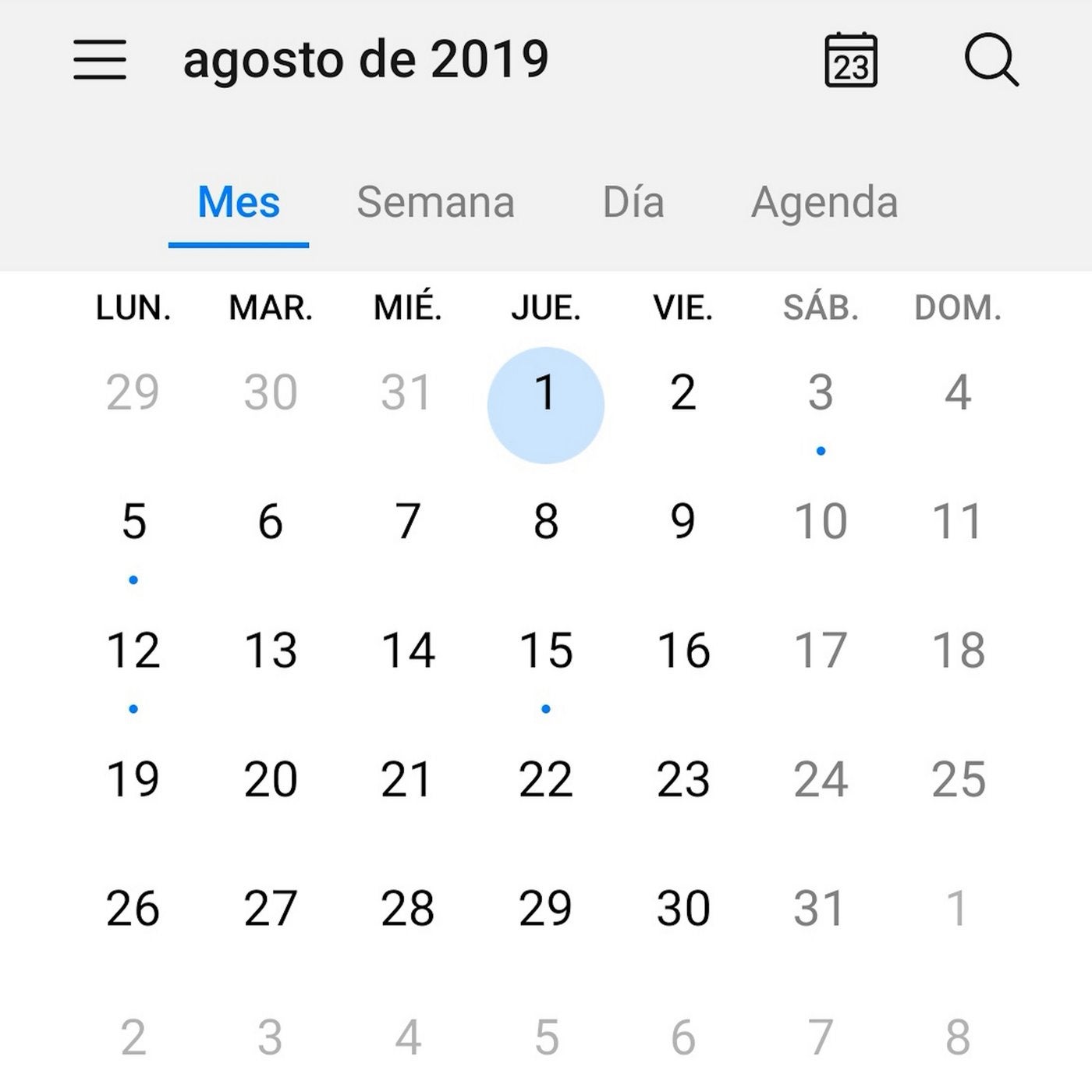 1 de Agosto