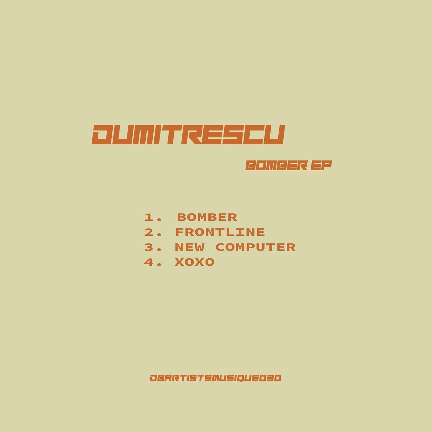 Cover art for Bomber EP
