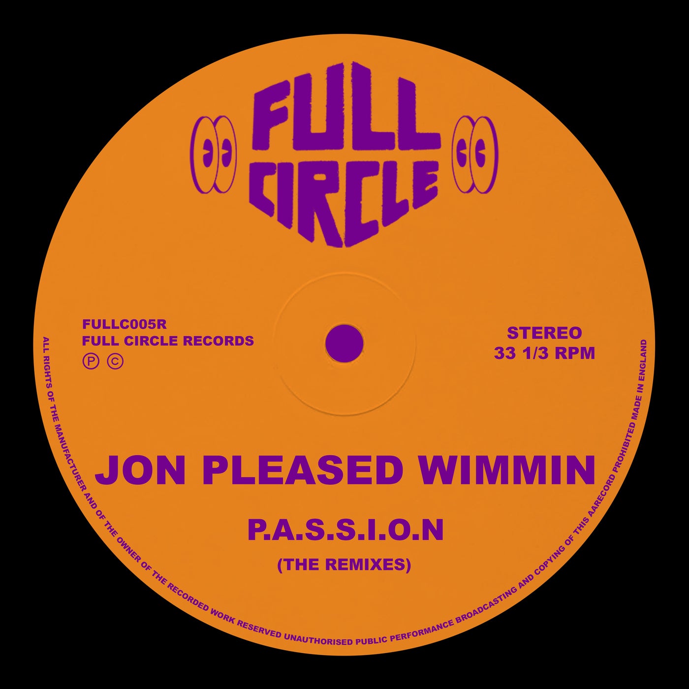 Cover art for P.A.S.S.I.O.N (The Remixes)