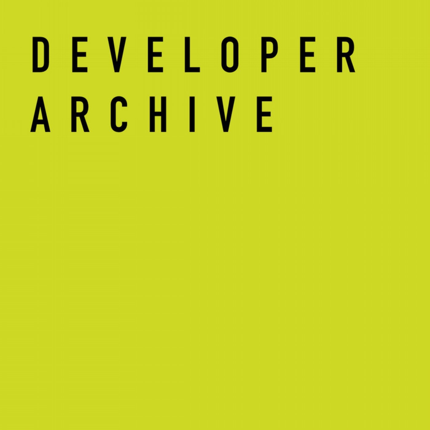 Developer Archive 07