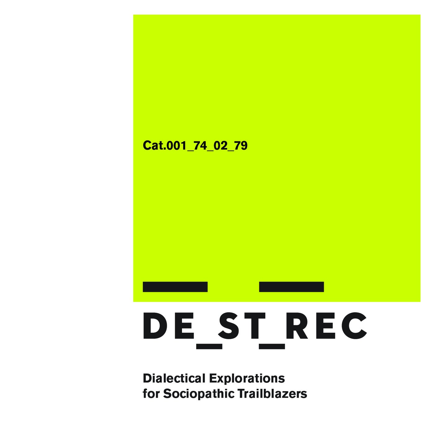 DE_ST_REC CAT.001.74.02.79 - Dialectical Exploration