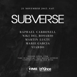 RAPHAEL CARBONELL'S 11/21 SUBVERSE CHART