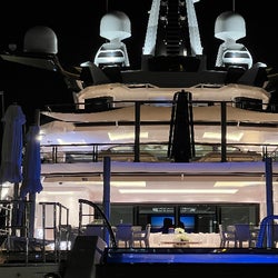 Party on the yacht at night