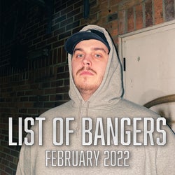 AMOG's List of Bangers - February 2022