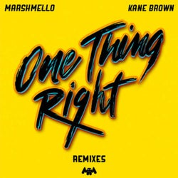 One Thing Right (Remixes)