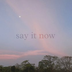 say it now
