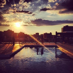 Poolside Sunsets - July 2013