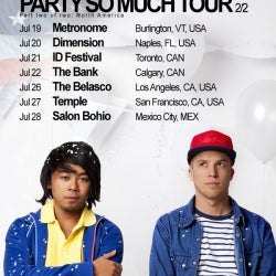 Party So Much Tour Chart PART 2 North America