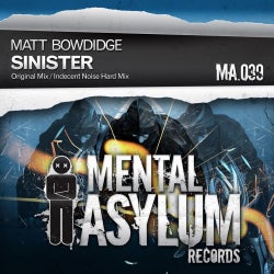 Matt Bowdidge - 'Sinister' Chart