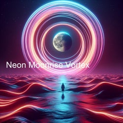 Neon Moonrise Vortex