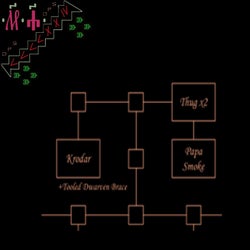 Barozek Trains Under Krodar Thunderhammer submission for Impressions Mystery Jam #1 hosted by KaleOverlord for Itch.IO June 2025