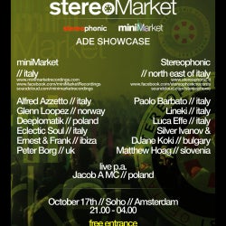 ADE 2013 Stereo/Market Showcase's Picks